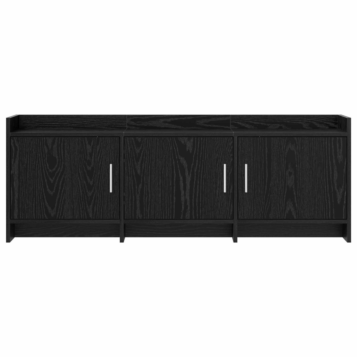 vidaXL Ντουλάπι TV 130 x 33 x 47 εκ Μαύρη Δρυς Επεξεργασμένο Ξύλο