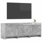 vidaXL Ντουλάπι TV 130 x 33 x 47 εκ Γκρι Σκυροδέματος