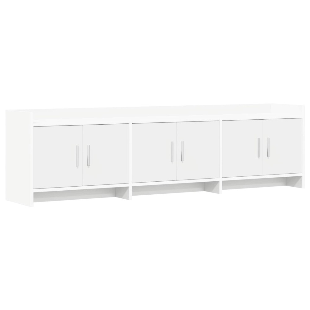 vidaXL Ντουλάπι TV 168 x 33 x 47 εκ. Λευκό Επεξεργασμένο Ξύλο