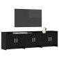 vidaXL Ντουλάπι TV 168 x 33 x 47 εκ. Μαύρη Δρυς Επεξεργασμένο Ξύλο
