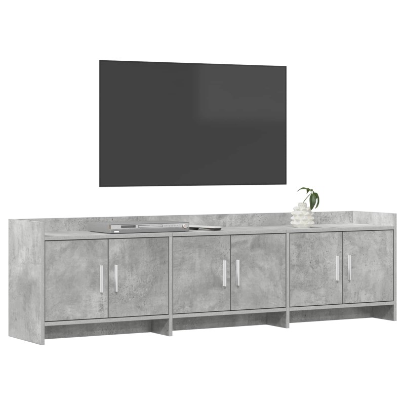vidaXL Ντουλάπι TV 168 x 33 x 47 εκ. Γκρι Σκυροδέματος