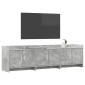 vidaXL Ντουλάπι TV 168 x 33 x 47 εκ. Γκρι Σκυροδέματος