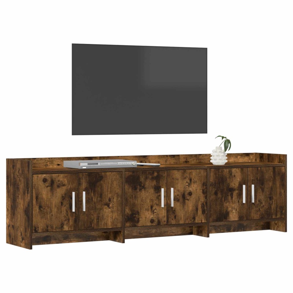 vidaXL Ντουλάπι TV 168 x 33 x 47 εκ. Καπνισμένο Ξύλο Δρυός