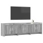 vidaXL Ντουλάπι TV 168 x 33 x 47 εκ. Γκρι Sonoma Επεξεργασμένο Ξύλο