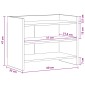 vidaXL Ντουλάπι TV 60 x 33 x 47 εκ. Λευκό Επεξεργασμένο Ξύλο