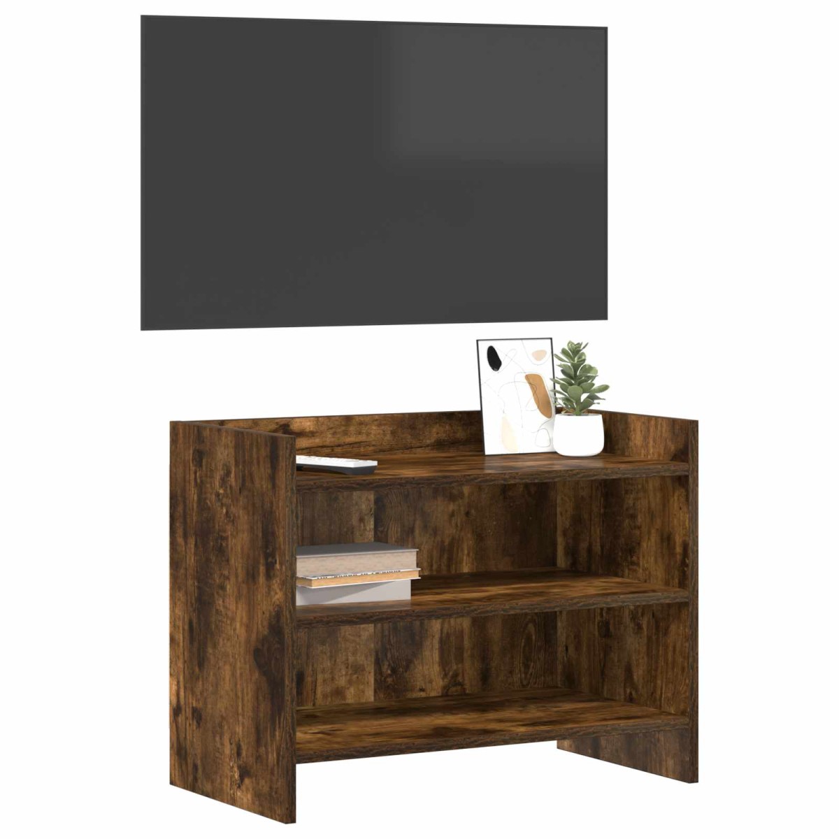 vidaXL Ντουλάπι TV 60 x 33 x 47 εκ. Καπνισμένο Ξύλο Δρυός