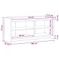 vidaXL Ντουλάπι TV 100 x 33 x 47 εκ Sonoma Δρυς Επεξεργασμένο Ξύλο