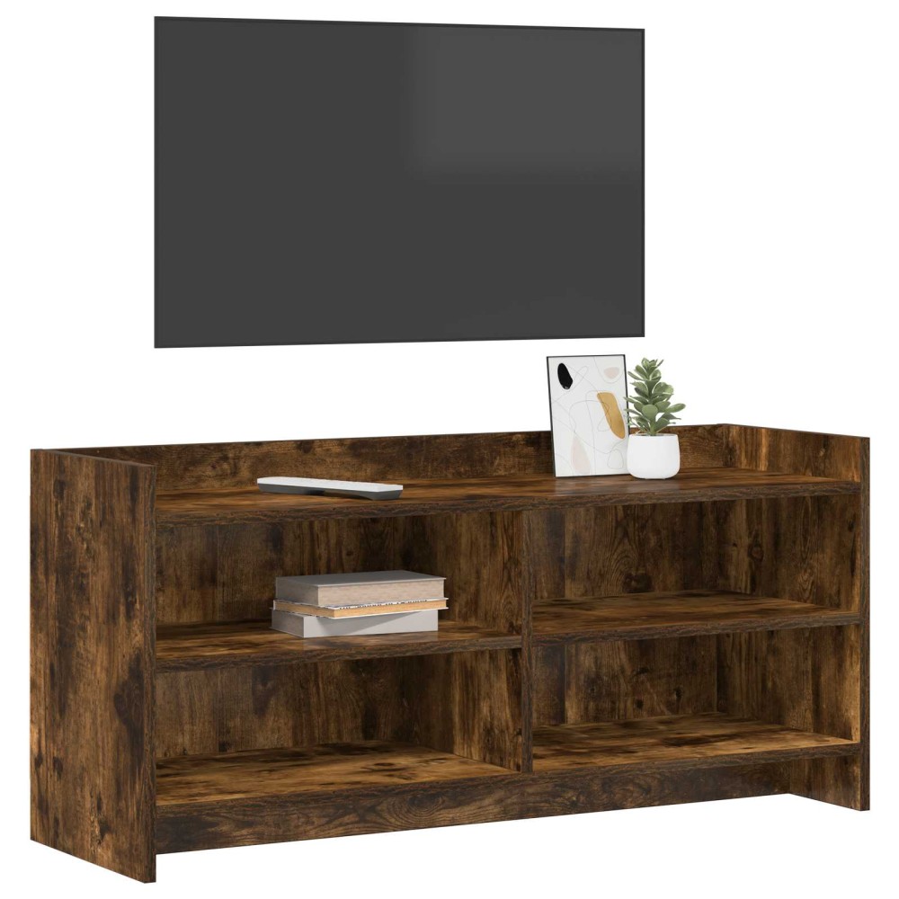 vidaXL Ντουλάπι TV 100 x 33 x 47 εκ Καπνισμένο Ξύλο Δρυός