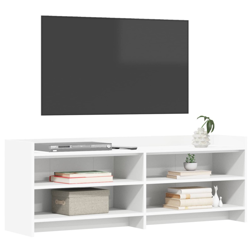 vidaXL Ντουλάπι TV 135 x 33 x 47 εκ. Λευκό Επεξεργασμένο Ξύλο