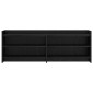vidaXL Ντουλάπι TV 135 x 33 x 47 εκ. Μαύρη Δρυς Επεξεργασμένο Ξύλο