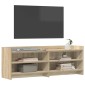 vidaXL Ντουλάπι TV 135 x 33 x 47 εκ. Sonoma Δρυς Επεξεργασμένο Ξύλο