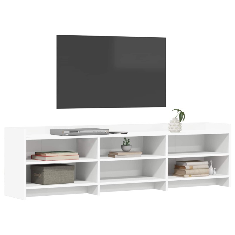 vidaXL Ντουλάπι TV 168 x 33 x 47 εκ. Λευκό Επεξεργασμένο Ξύλο