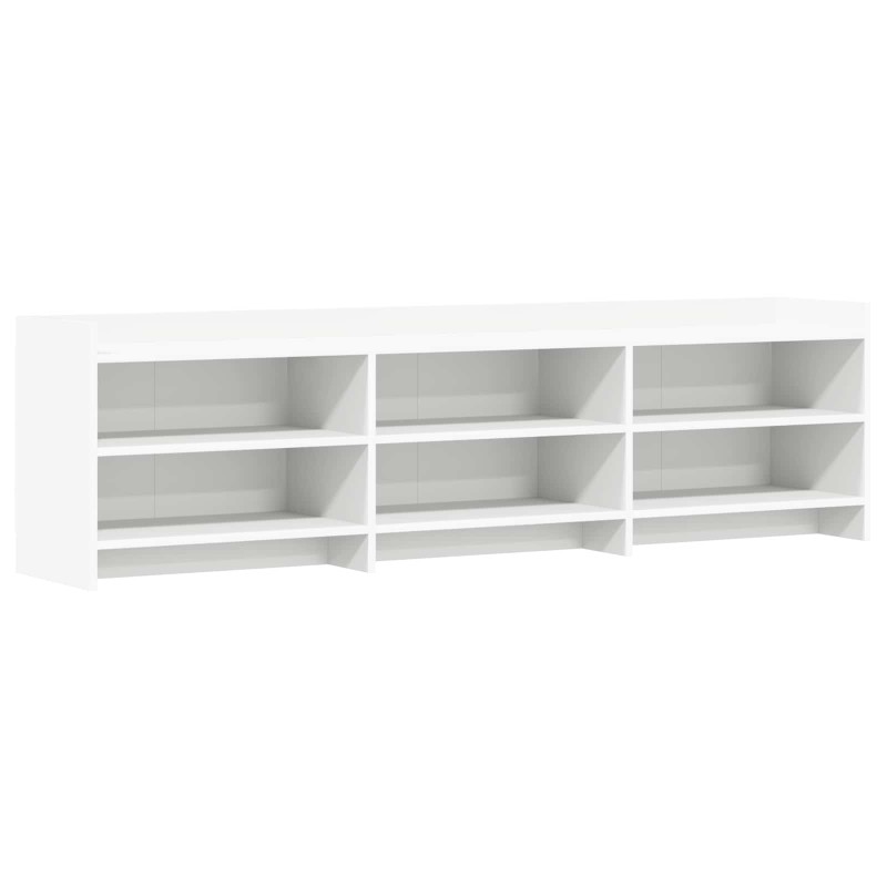 vidaXL Ντουλάπι TV 168 x 33 x 47 εκ. Λευκό Επεξεργασμένο Ξύλο
