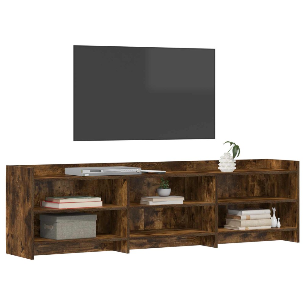 vidaXL Ντουλάπι TV 168 x 33 x 47 εκ. Καπνισμένο Ξύλο Δρυός