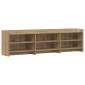 vidaXL Ντουλάπι TV 168 x 33 x 47 εκ. Artisan Δρυς Επεξεργασμένο Ξύλο