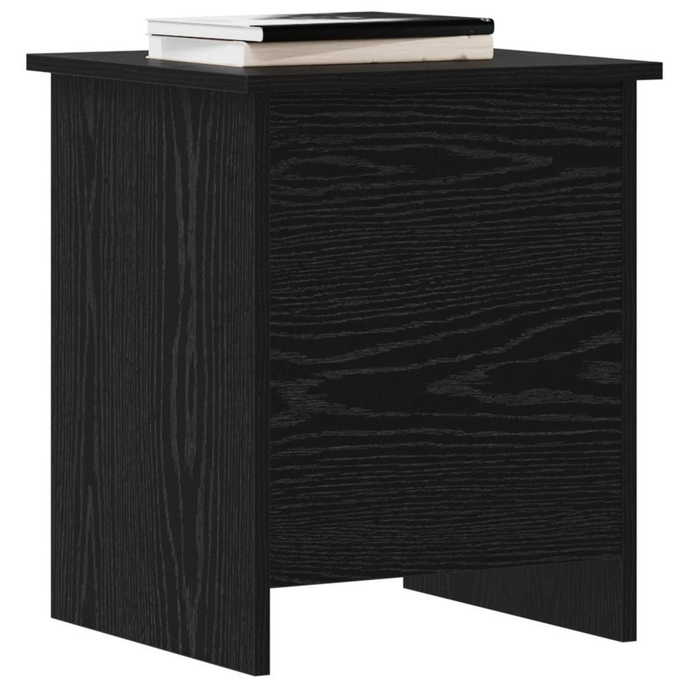 vidaXL Θήκη Αποθήκευσης Μαύρη Δρυς 40 x 40 x 50 cm Επεξεργασμένο Ξύλο
