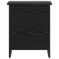 vidaXL Θήκη Αποθήκευσης Μαύρη Δρυς 40 x 40 x 50 cm Επεξεργασμένο Ξύλο