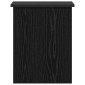 vidaXL Θήκη Αποθήκευσης Μαύρη Δρυς 40 x 40 x 50 cm Επεξεργασμένο Ξύλο