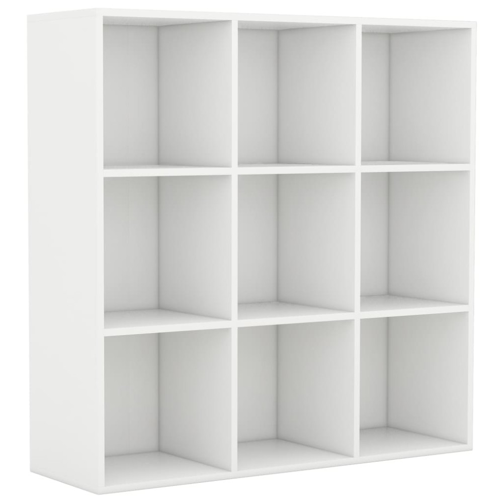 vidaXL Βιβλιοθήκη Λευκή 98 x 29 x 97,5 εκ. Επεξεργασμένο Ξύλο