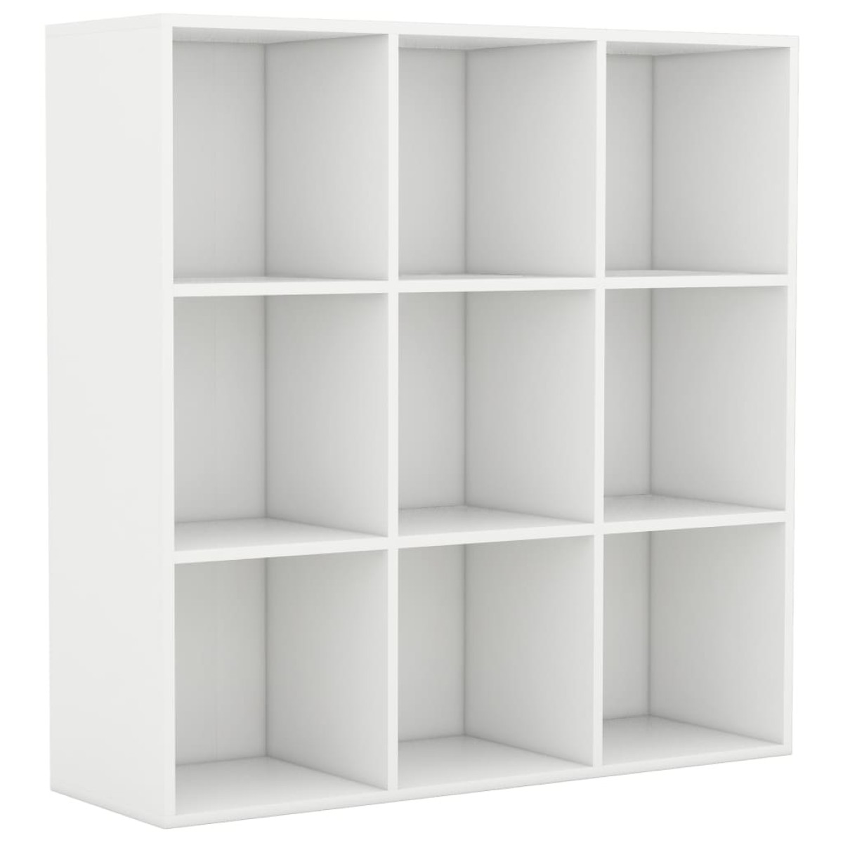 vidaXL Βιβλιοθήκη Λευκή 98 x 30 x 98 εκ. από Μοριοσανίδα