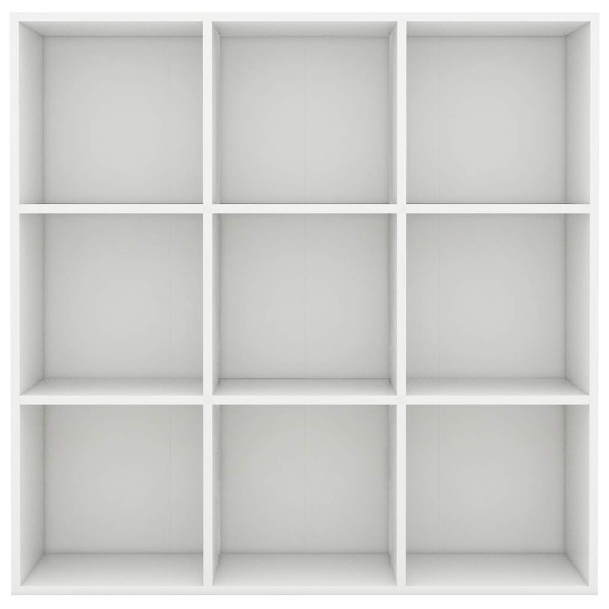 vidaXL Βιβλιοθήκη Λευκή 98 x 30 x 98 εκ. από Μοριοσανίδα