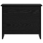 vidaXL Θήκη Αποθήκευσης Μαύρη Δρυς 60 x 40 x 50 cm Επεξεργασμένο Ξύλο