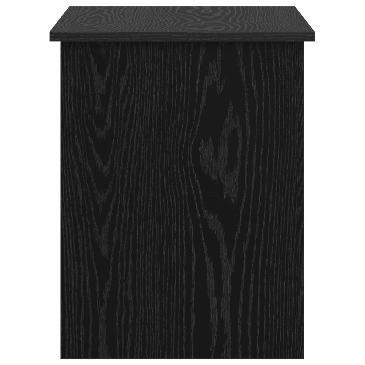 vidaXL Θήκη Αποθήκευσης Μαύρη Δρυς 80 x 40 x 50 cm Επεξεργασμένο Ξύλο