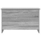 vidaXL Θήκη Αποθήκευσης Γκρι Sonoma 80 x 40 x 50 cm Επεξεργασμένο Ξύλο