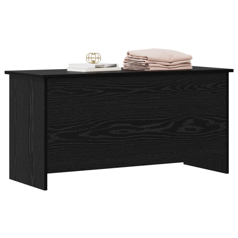 vidaXL Θήκη Αποθήκευσης Μαύρη Δρυς 100 x 40 x 50 cm Επεξεργασμένο Ξύλο