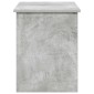 vidaXL Θήκη Αποθήκευσης Γκρι Σκυροδέματος 100 x 40 x 50 cm