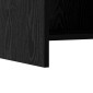 vidaXL Βιβλιοθήκη Μαύρη Δρυς 30 x 30 x 111 εκ Επεξεργασμένο Ξύλο