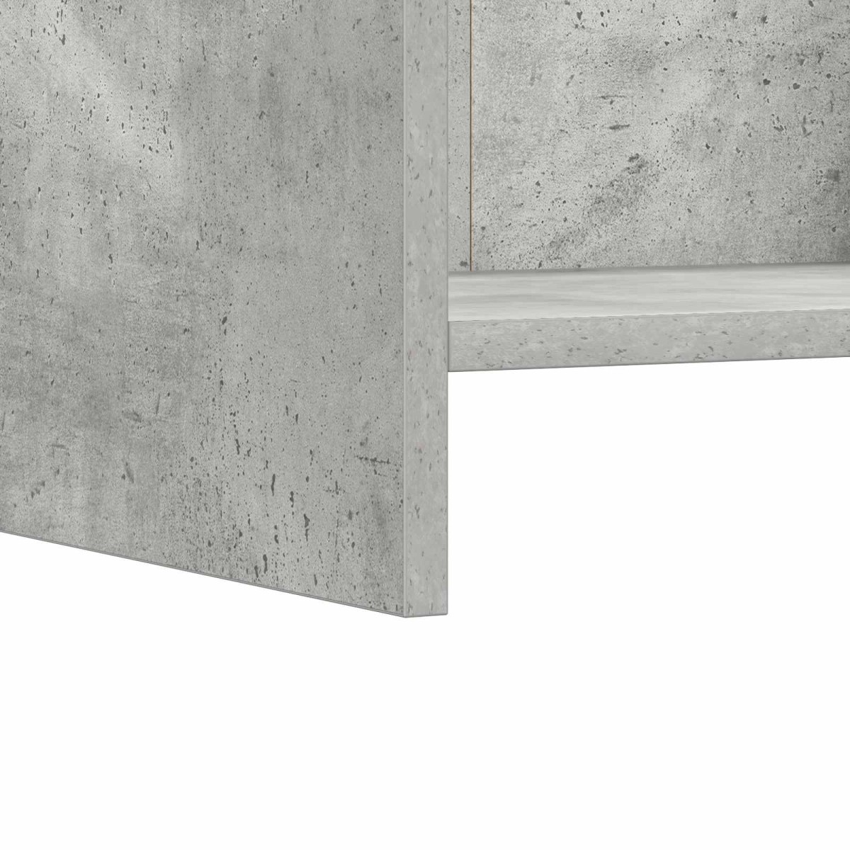 vidaXL Βιβλιοθήκη Γκρι Μπετόν 30 x 30 x 111 εκ Επεξεργασμένο Ξύλο