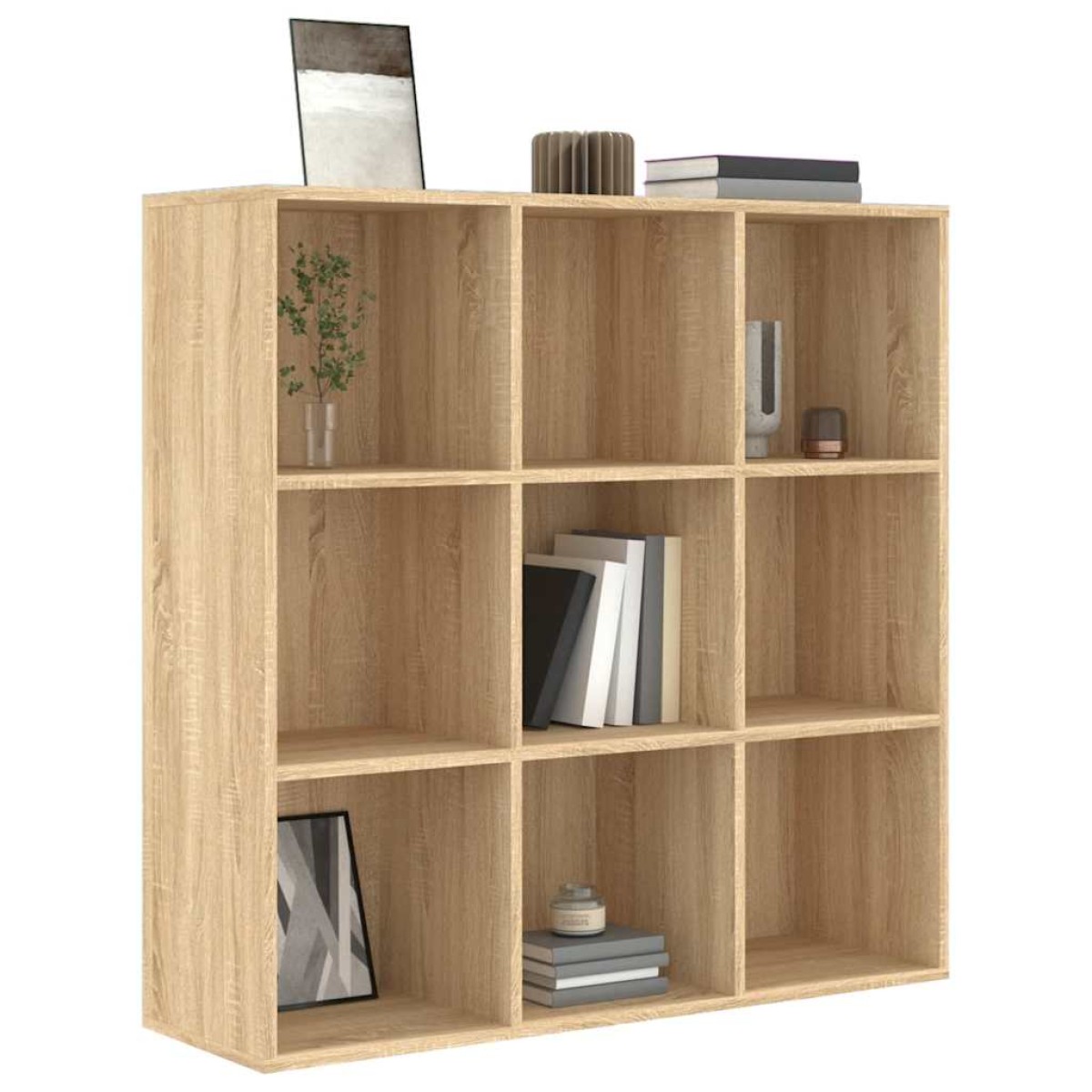 vidaXL Βιβλιοθήκη Χρώμα Sonoma Δρυς 98 x 30 x 98 εκ. από Μοριοσανίδα