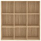 vidaXL Βιβλιοθήκη Χρώμα Sonoma Δρυς 98 x 30 x 98 εκ. από Μοριοσανίδα