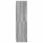 vidaXL Βιβλιοθήκη Γκρι Sonoma 30 x 30 x 111 εκ Επεξεργασμένο Ξύλο