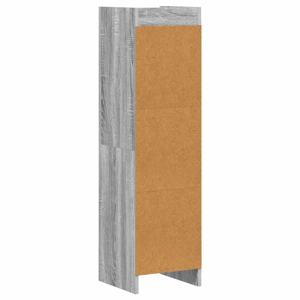 vidaXL Βιβλιοθήκη Γκρι Sonoma 30 x 30 x 111 εκ Επεξεργασμένο Ξύλο