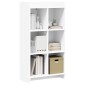 vidaXL Βιβλιοθήκη Λευκό 59 x 30 x 111 εκ Επεξεργασμένο Ξύλο