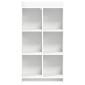 vidaXL Βιβλιοθήκη Λευκό 59 x 30 x 111 εκ Επεξεργασμένο Ξύλο