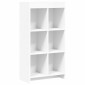 vidaXL Βιβλιοθήκη Λευκό 59 x 30 x 111 εκ Επεξεργασμένο Ξύλο