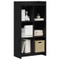 vidaXL Βιβλιοθήκη Μαύρη Δρυς 59 x 30 x 111 εκ Επεξεργασμένο Ξύλο