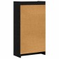 vidaXL Βιβλιοθήκη Μαύρη Δρυς 59 x 30 x 111 εκ Επεξεργασμένο Ξύλο