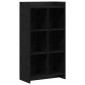 vidaXL Βιβλιοθήκη Μαύρη Δρυς 59 x 30 x 111 εκ Επεξεργασμένο Ξύλο