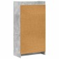 vidaXL Βιβλιοθήκη Γκρι Μπετόν 59 x 30 x 111 εκ Επεξεργασμένο Ξύλο