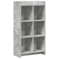 vidaXL Βιβλιοθήκη Γκρι Μπετόν 59 x 30 x 111 εκ Επεξεργασμένο Ξύλο