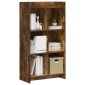 vidaXL Βιβλιοθήκη Καπνισμένο Ξύλο Δρυός 59 x 30 x 111 εκ