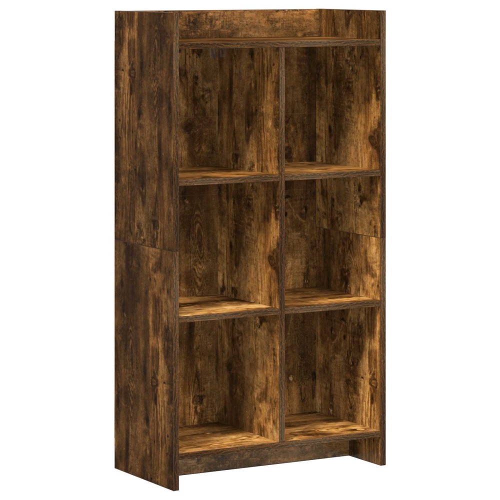 vidaXL Βιβλιοθήκη Καπνισμένο Ξύλο Δρυός 59 x 30 x 111 εκ