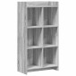 vidaXL Βιβλιοθήκη Γκρι Sonoma 59 x 30 x 111 εκ Επεξεργασμένο Ξύλο