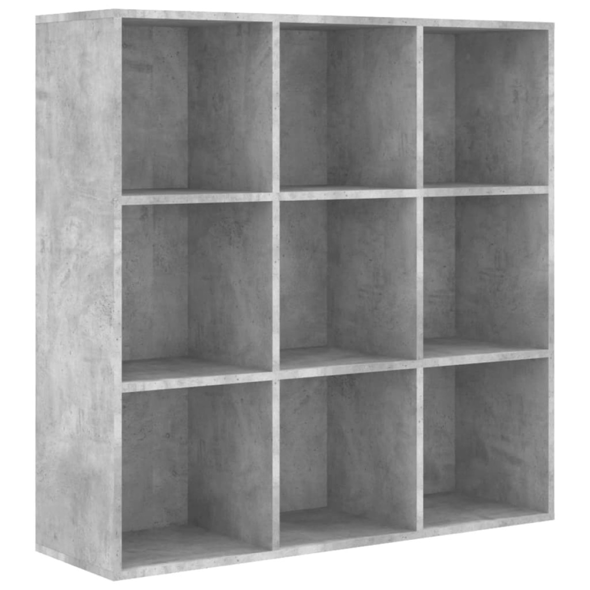 vidaXL Βιβλιοθήκη Γκρι Σκυροδέματος 98 x 30 x 98 εκ. από Μοριοσανίδα