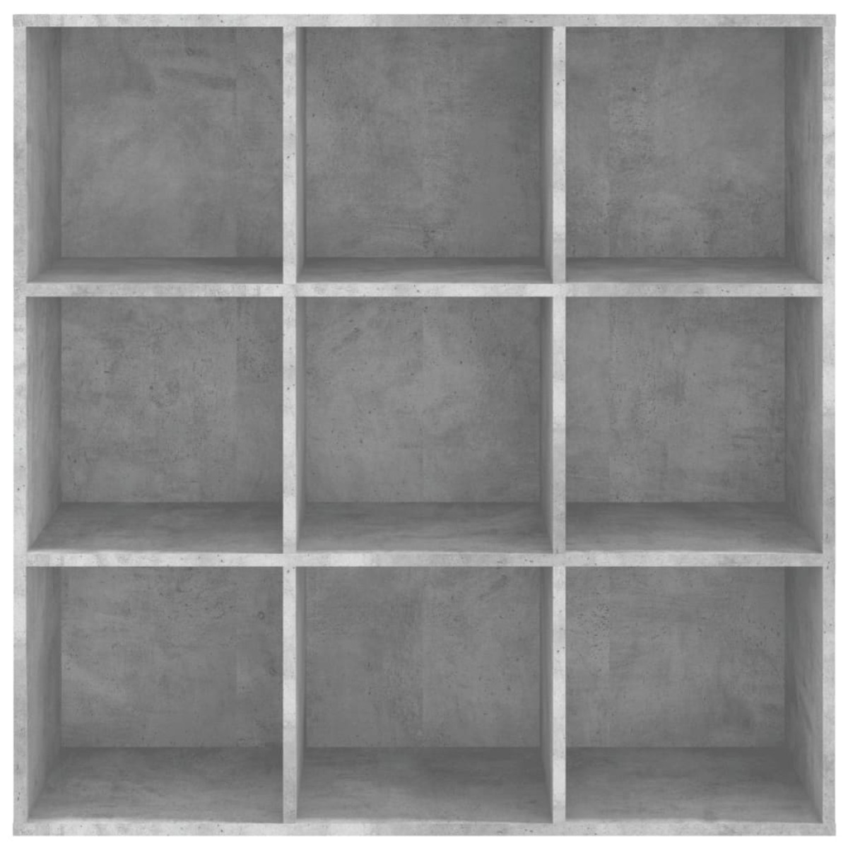 vidaXL Βιβλιοθήκη Γκρι Σκυροδέματος 98 x 30 x 98 εκ. από Μοριοσανίδα