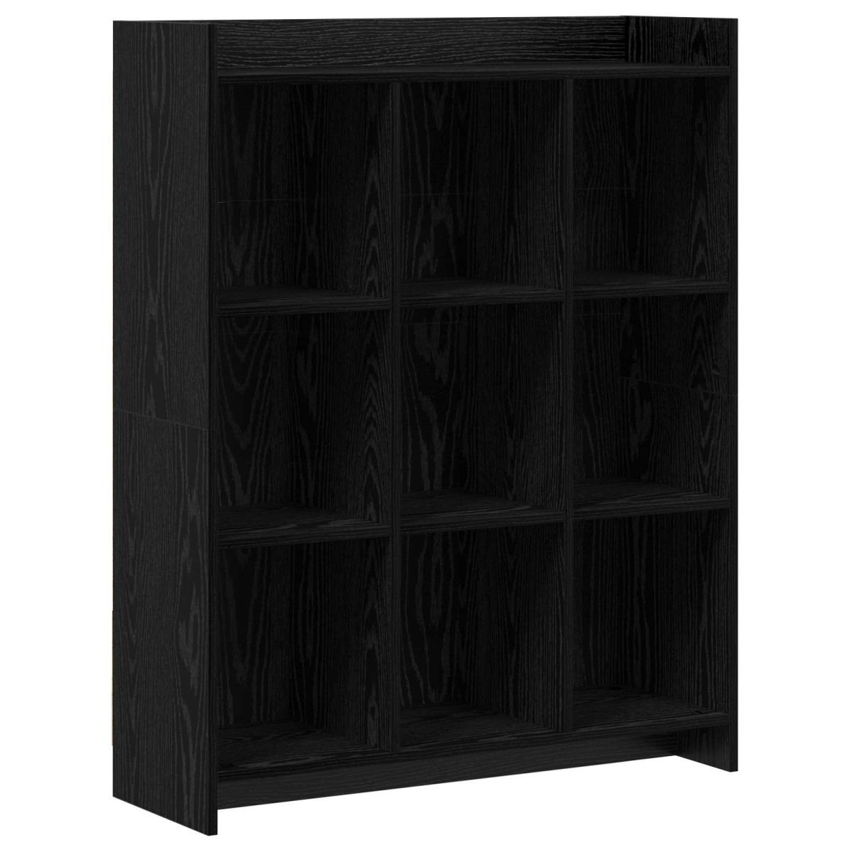 vidaXL Βιβλιοθήκη Μαύρη Δρυς 87,5 x 30 x 111 εκ Επεξεργασμένο Ξύλο